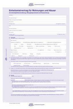 Avery Zweckform Mietvertrag 2873 A4 2x4Blatt 5 St./Pack.