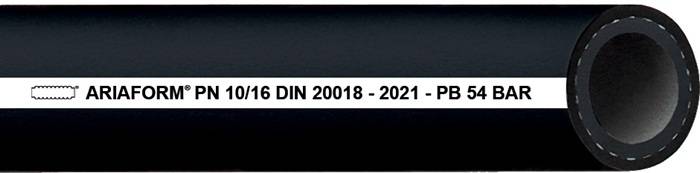 Pressluft-/Wasserschlauch ARIAFORM®/DIN ID 10mm AD 19,0mm L.100m Schwarz TEGUMA-0