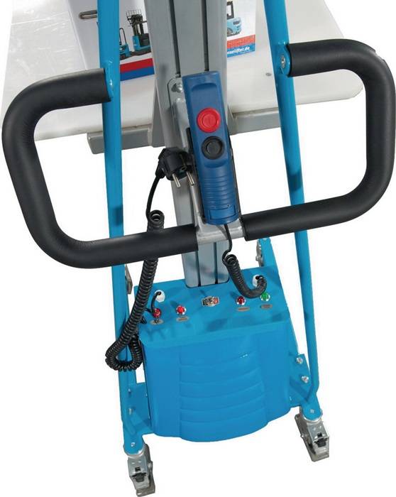 Minilifter E-MES Trgf.150kg m.PVC-Plattform Hubber.130-1500mm HANSELIFTER-1