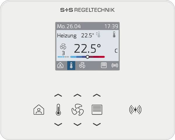 S+S REGELTECHNIK RYM1-4011-M611-001 RYMASKON RYM 1401-RH-CO2-MOD-AP-B Raumbediengerät (Schnittstelle) - 24 V