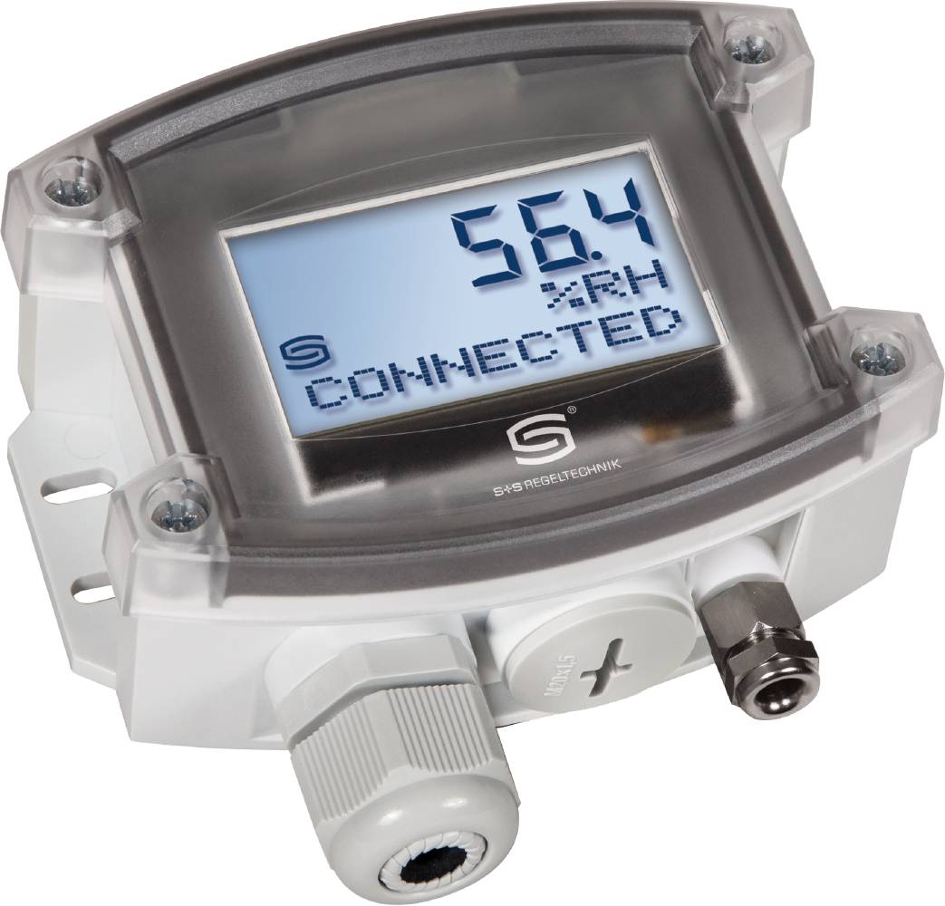 S+S REGELTECHNIK 1201-625F-1400-000, HYGRASGARD, VFTF-wModbus LCD WIRELESS Vitrine Feuchtigkeits- und Temperatursensor-0