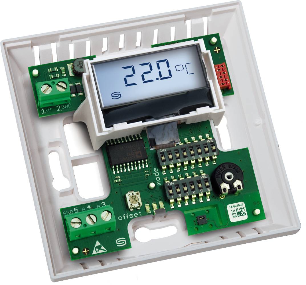 S+S REGELTECHNIK 1101-42A6-2001-005, THERMASGARD, RTM1-Modbus P LCD Raumtemperatur-Messumformer-0