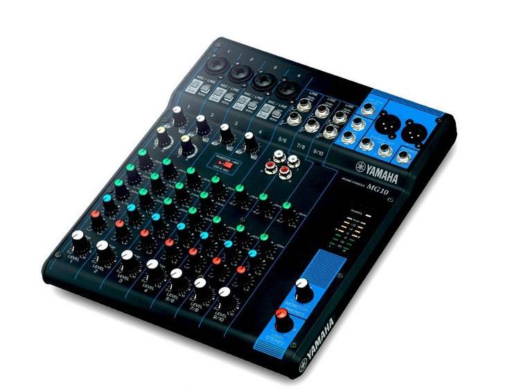 Yamaha MG10 audio mixer 10 channels Black-1