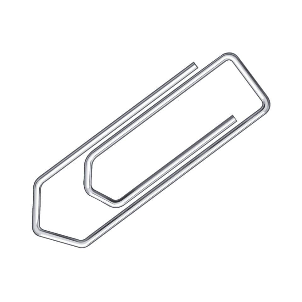Briefklammer, Metall, 26 mm, verzinkt, Schachtel mit 100-1