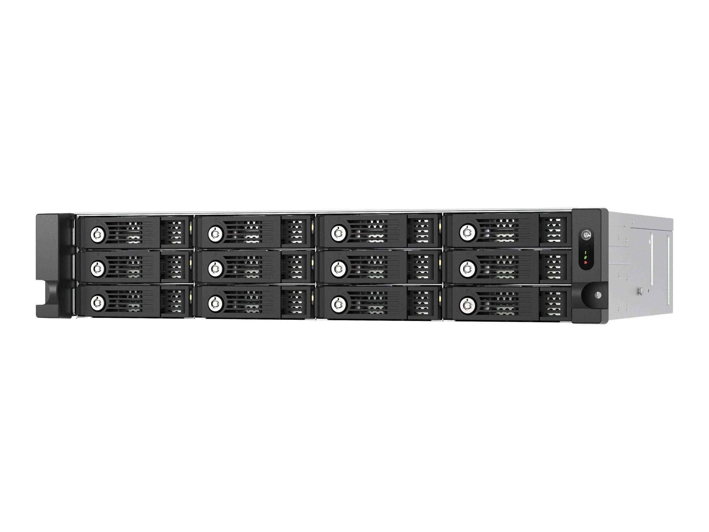 QNAP Festplatten-Array - 12 Schächte (SATA-600) - SAS 12Gb/s (extern) - Rack - e-1