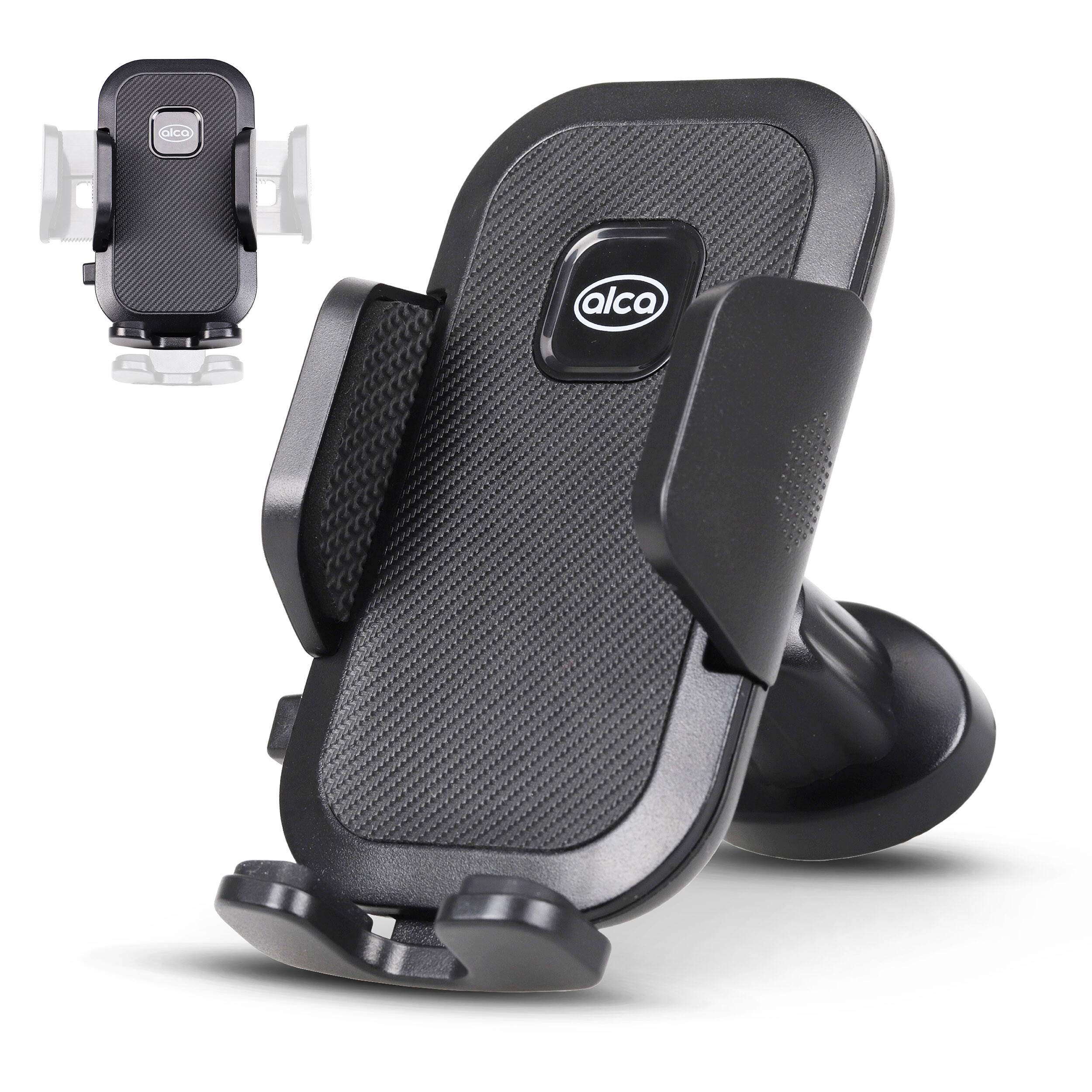 alca® Handyhalterung mit Haken, 4,6-6,8" für Lüftungsgitter, 360° drehbar schwarz-0