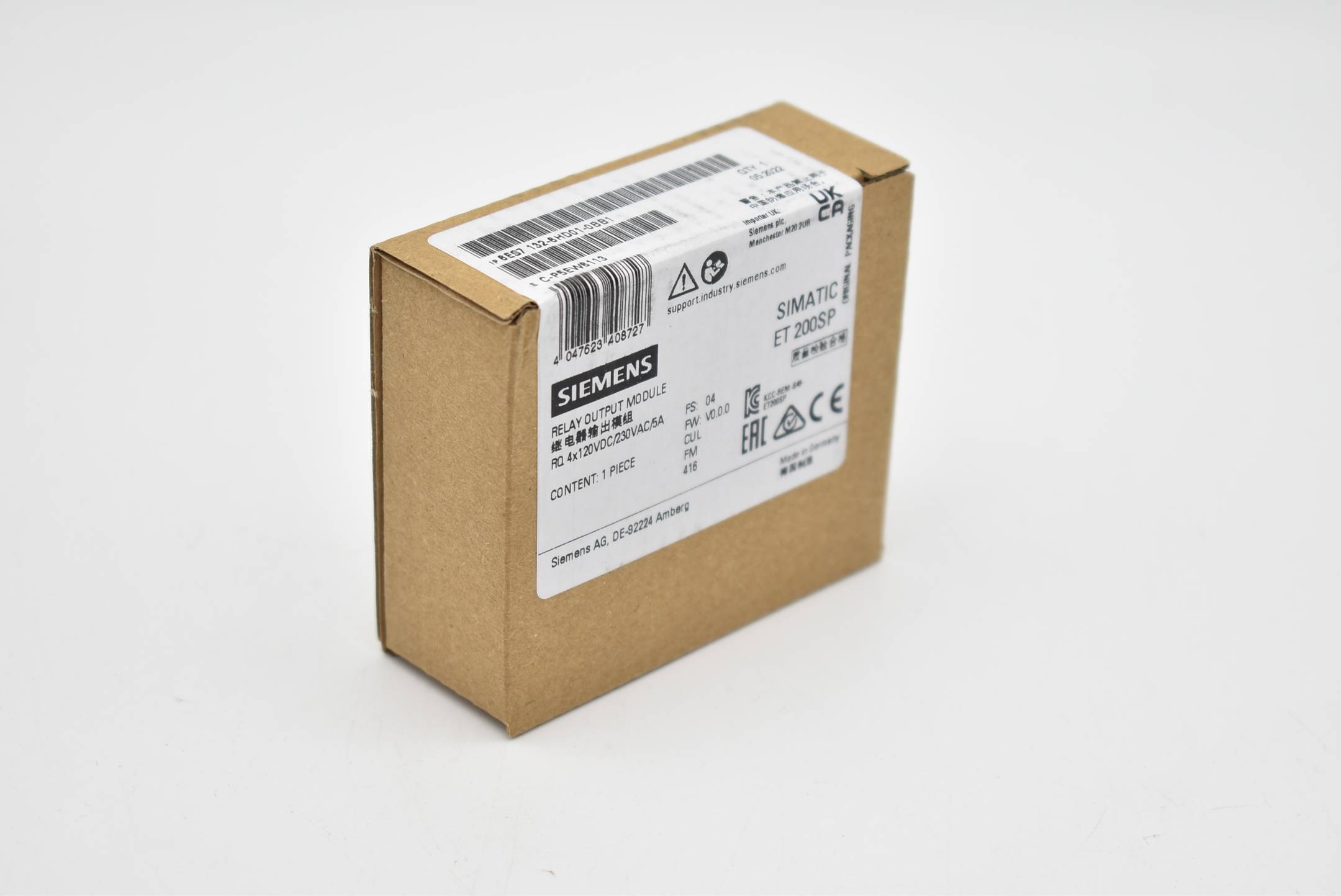 Siemens 6ES7132-6HD01-0BB1 - SIMATIC ET 200SP, Relaismodul, RQ NO 4x 120V DC..2-1