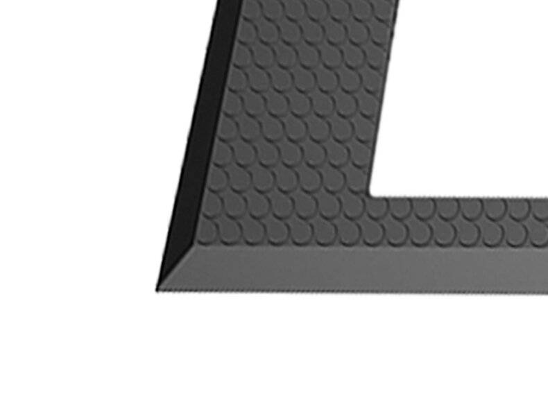 ESD Bodenmatte für SGT Schuhelektrode, ableitfähig, schwarz, 750 x 760 x 12 mm-2