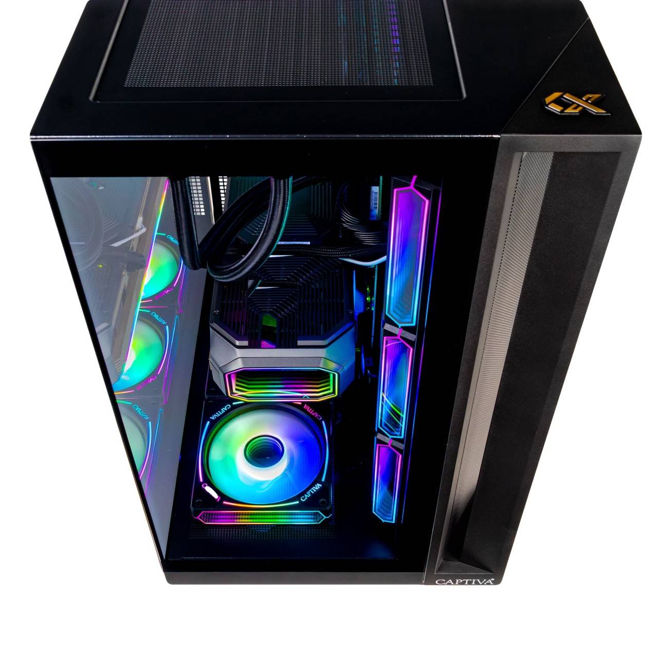 Captiva PC Highend Gaming R90-330 (Ryzen 9 9900X3D/RTX5080 16GB GDDR7/SSD 2TB/64GB/WLAN/Windows 11 Home 64-bit)-1