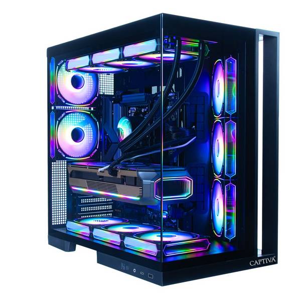 Captiva PC Highend Gaming R90-330 (Ryzen 9 9900X3D/RTX5080 16GB GDDR7/SSD 2TB/64GB/WLAN/Windows 11 Home 64-bit)