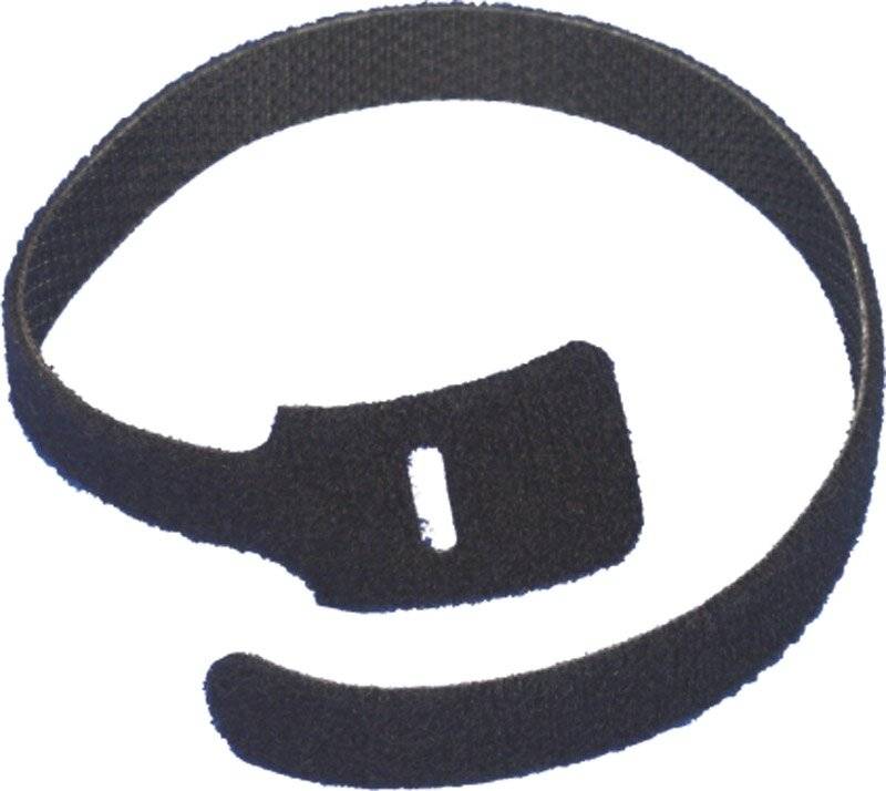 20 Klettbinder mit Lasche 325 x 12mm, schwarz-0