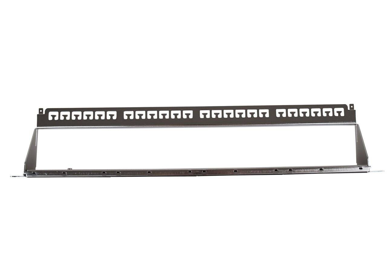 Keystone Patchpanel flex 24-port, 1HE, unbestückt, geschirmt, schwarz-2