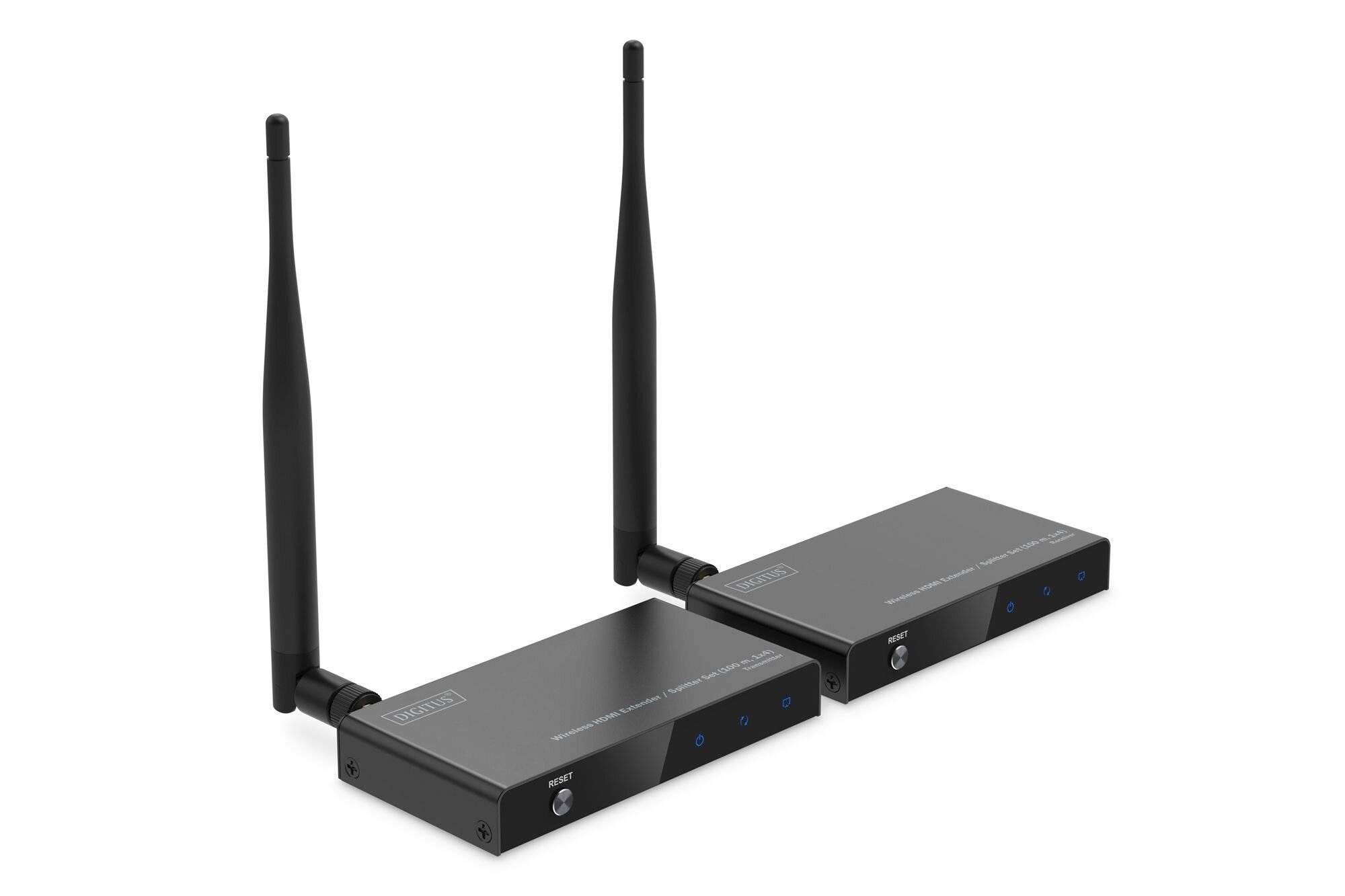 DIGITUS - Wireless HDMI Extender / Splitter Set (100 m, 1x4)-2