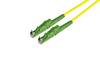 LWL Simplex Patchkabel E2000®/APC-E2000®/APC, E9/125µm OS2 in gelb - 1m 1m