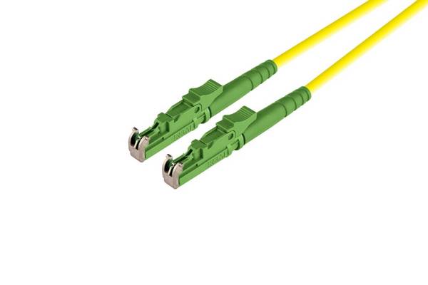 LWL Simplex Patchkabel E2000®/APC-E2000®/APC, E9/125µm OS2 in gelb - 1m 1m