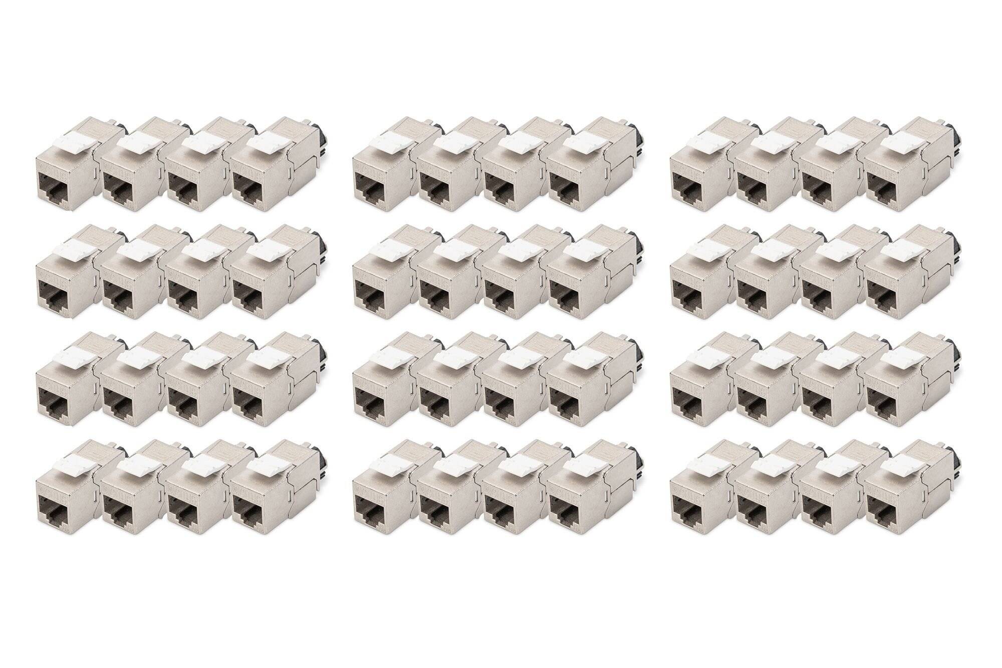 DIGITUS CAT 6A Keystone Jack shielded 48 pcs. tool free connection-2