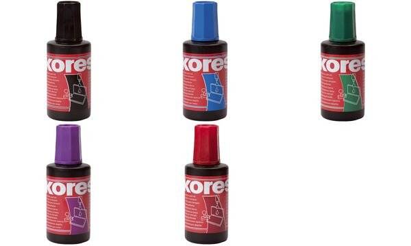 Kores Stempelfarbe, Inhalt: 28 ml, violett-1