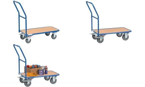 Transportwagen 200kg 850x450mm Stahl blau-3