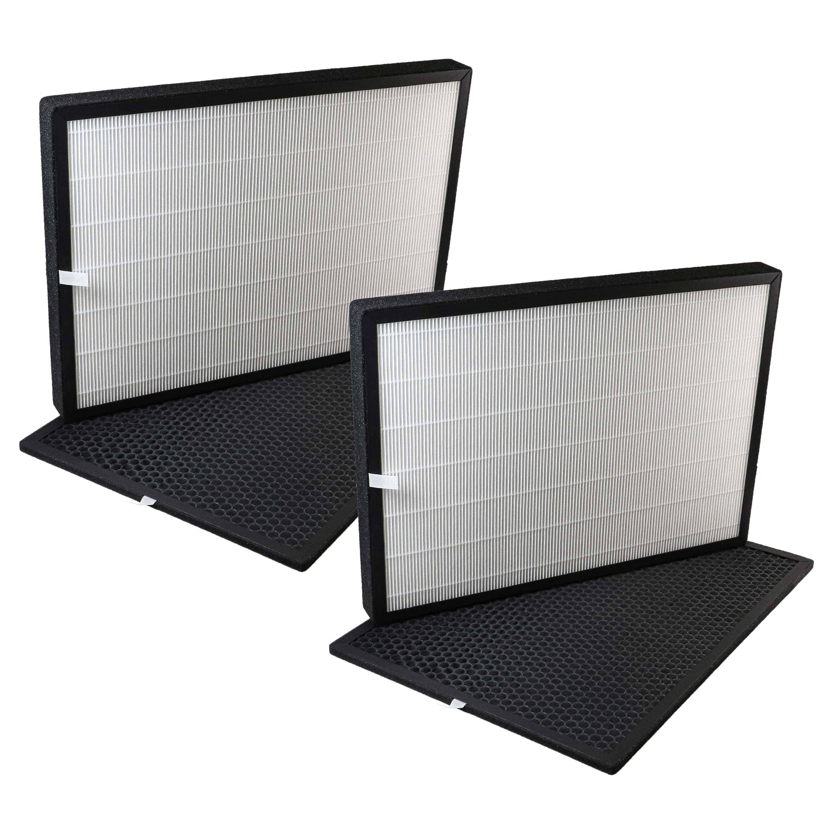 vhbw 4-teiliges Filter-Set Ersatz für Marreal AP5001B-FS für Luftreiniger | HEPA-Filter, Aktivkohlefilter-0