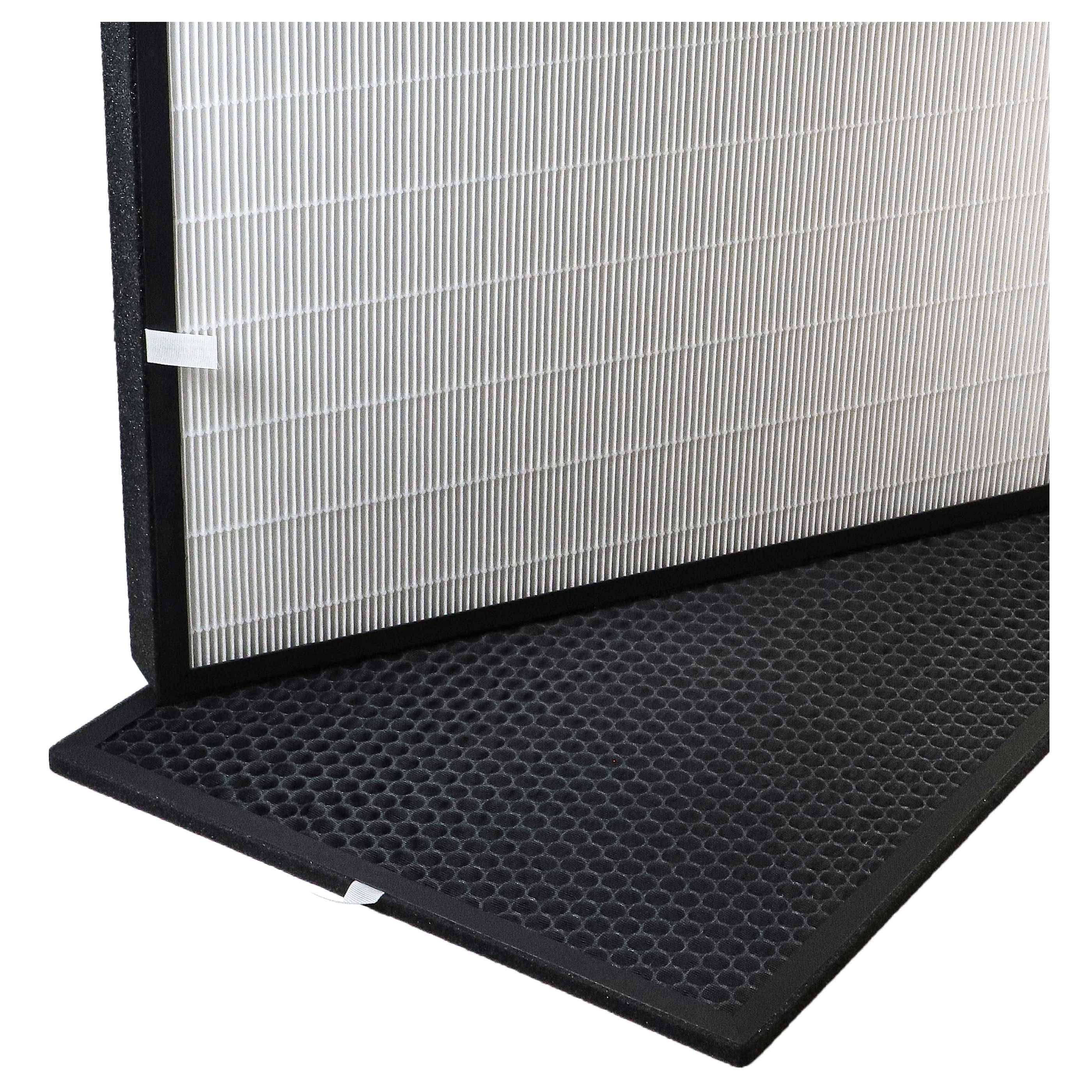 vhbw 4-teiliges Filter-Set Ersatz für Marreal AP5001B-FS für Luftreiniger | HEPA-Filter, Aktivkohlefilter-4