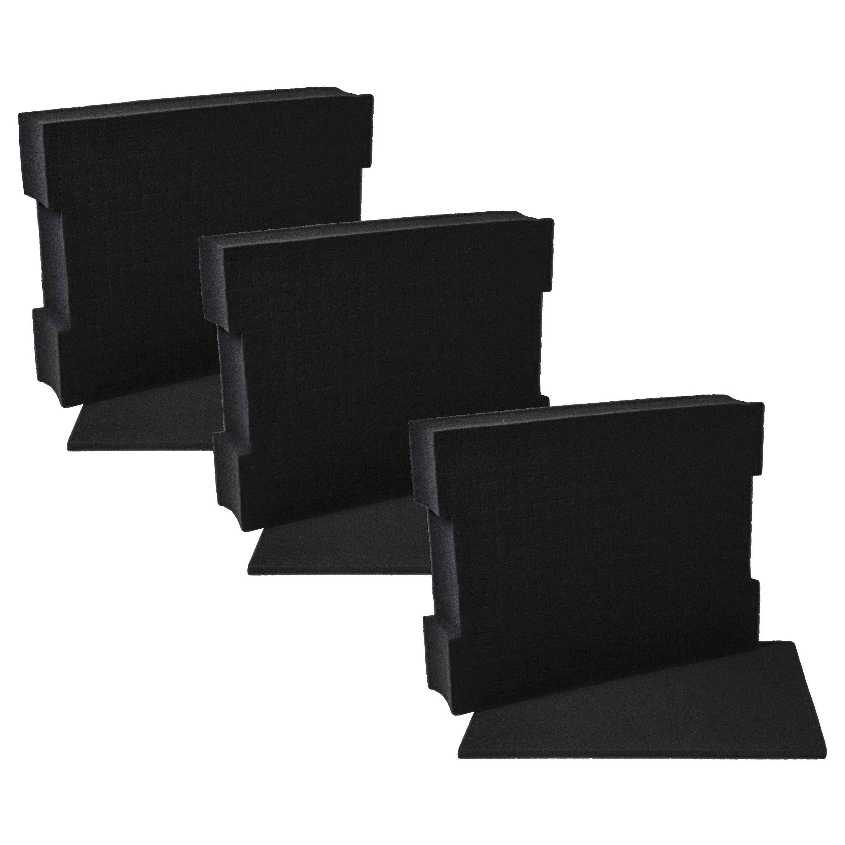 vhbw 3x Schaumstoffeinlage mit Bodenplatte kompatibel mit Bosch L-Boxx 136 Werkzeugkoffer - Individuell Anpassbar-0