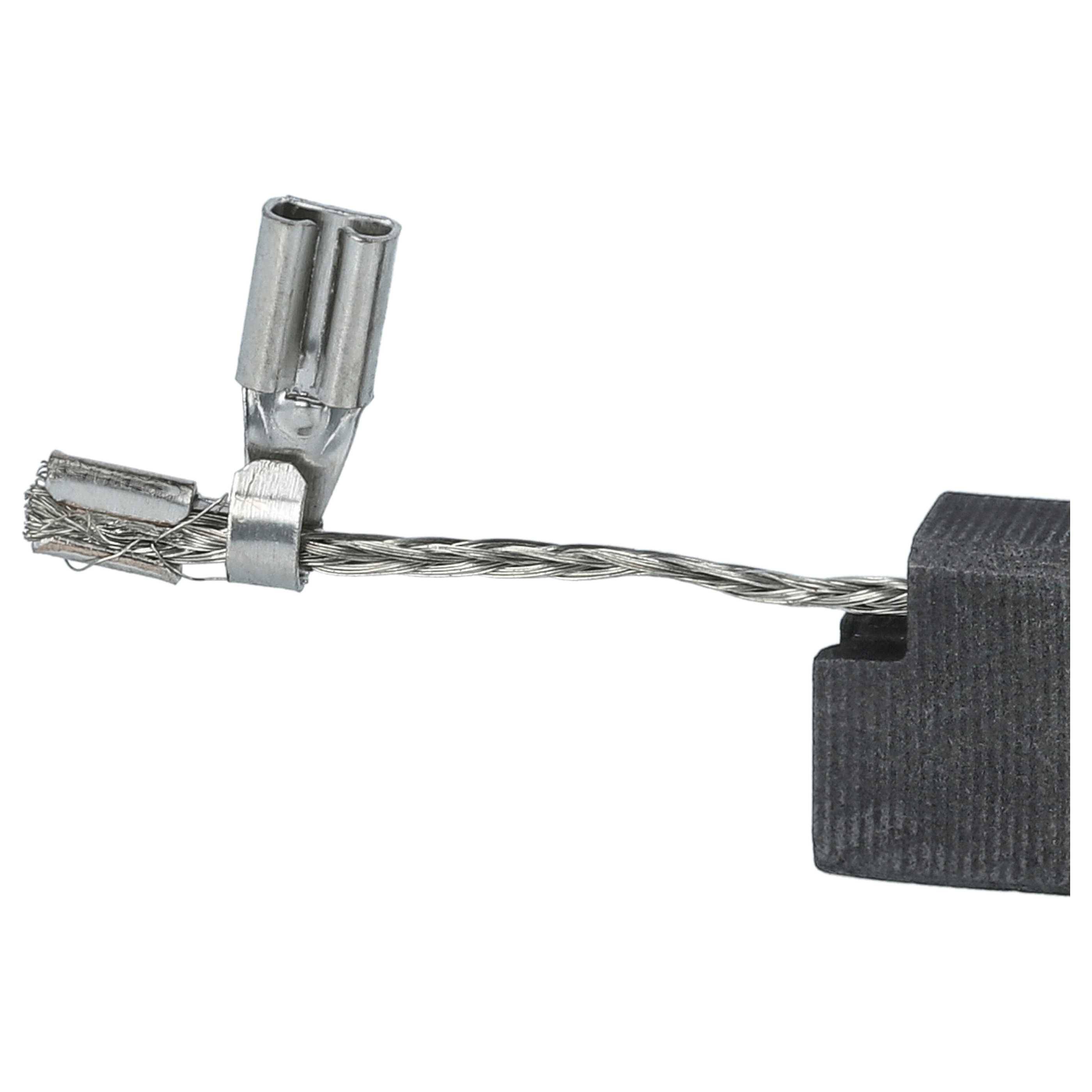 vhbw 4x Kohlebürste 5 x 10 x 17 mm kompatibel mit Fein KBU 35-2 QW | 35 MQW Winkelschleifer, Bandschleifer-4