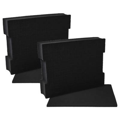 vhbw 2x Schaumstoffeinlage mit Bodenplatte kompatibel mit Bosch LS-BOXX 306 Werkzeugkoffer - Individuell Anpassbar-0