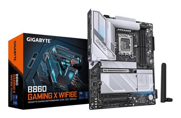 Gigabyte B860 GAMING X WIFI6E Mainboard - Intel Core Ultra CPUs, 12+1+2+1 Phasen...