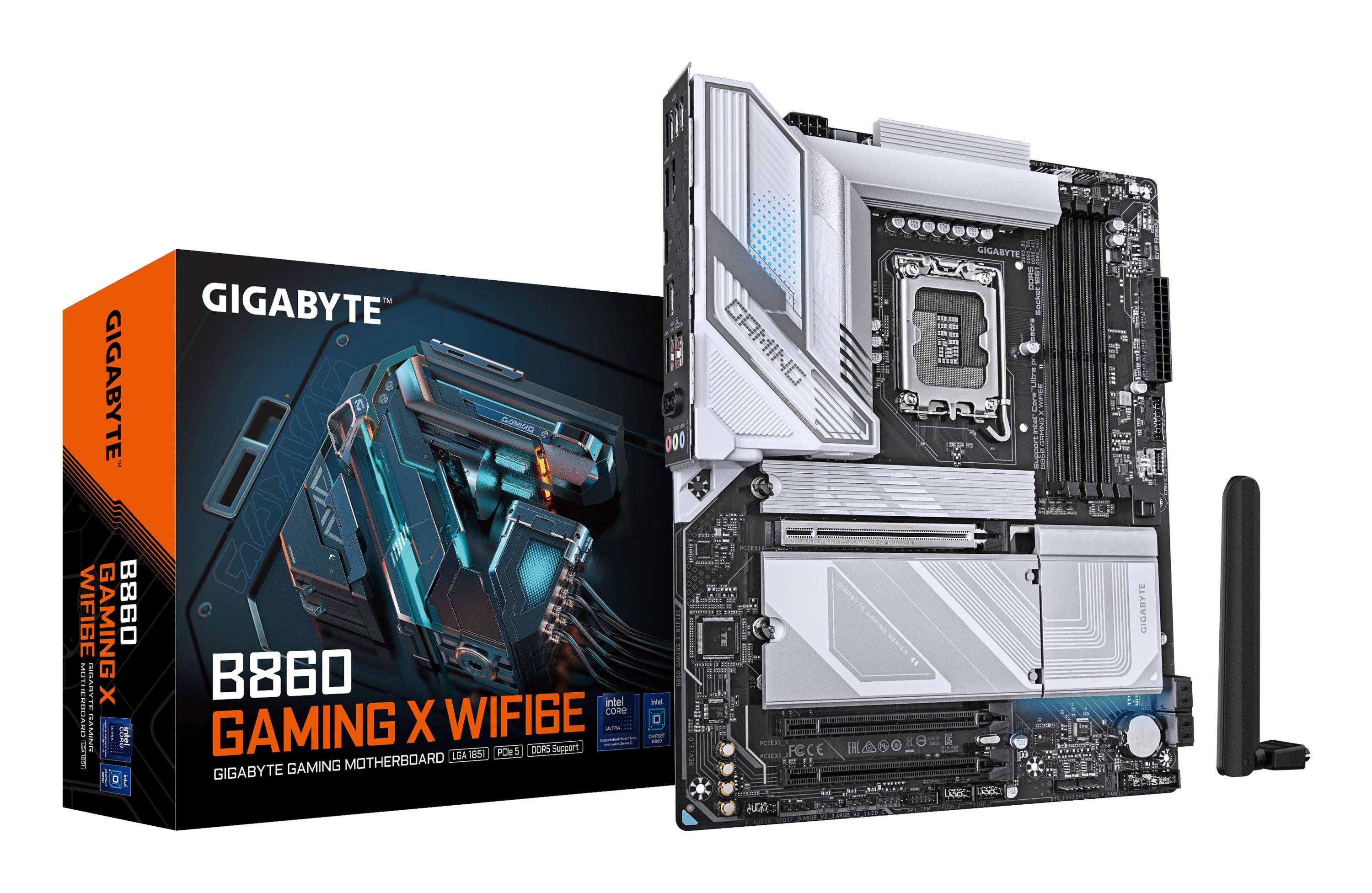 Gigabyte B860 GAMING X WIFI6E Mainboard - Intel Core Ultra CPUs, 12+1+2+1 Phasen...-0