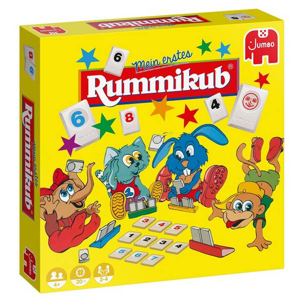 Jumbo Spiele Rummikub Original Mein erstes, Brettspiel, Auf Kacheln basierend, 4 Jahr(e), 20 min, 20 min, Familienspiel