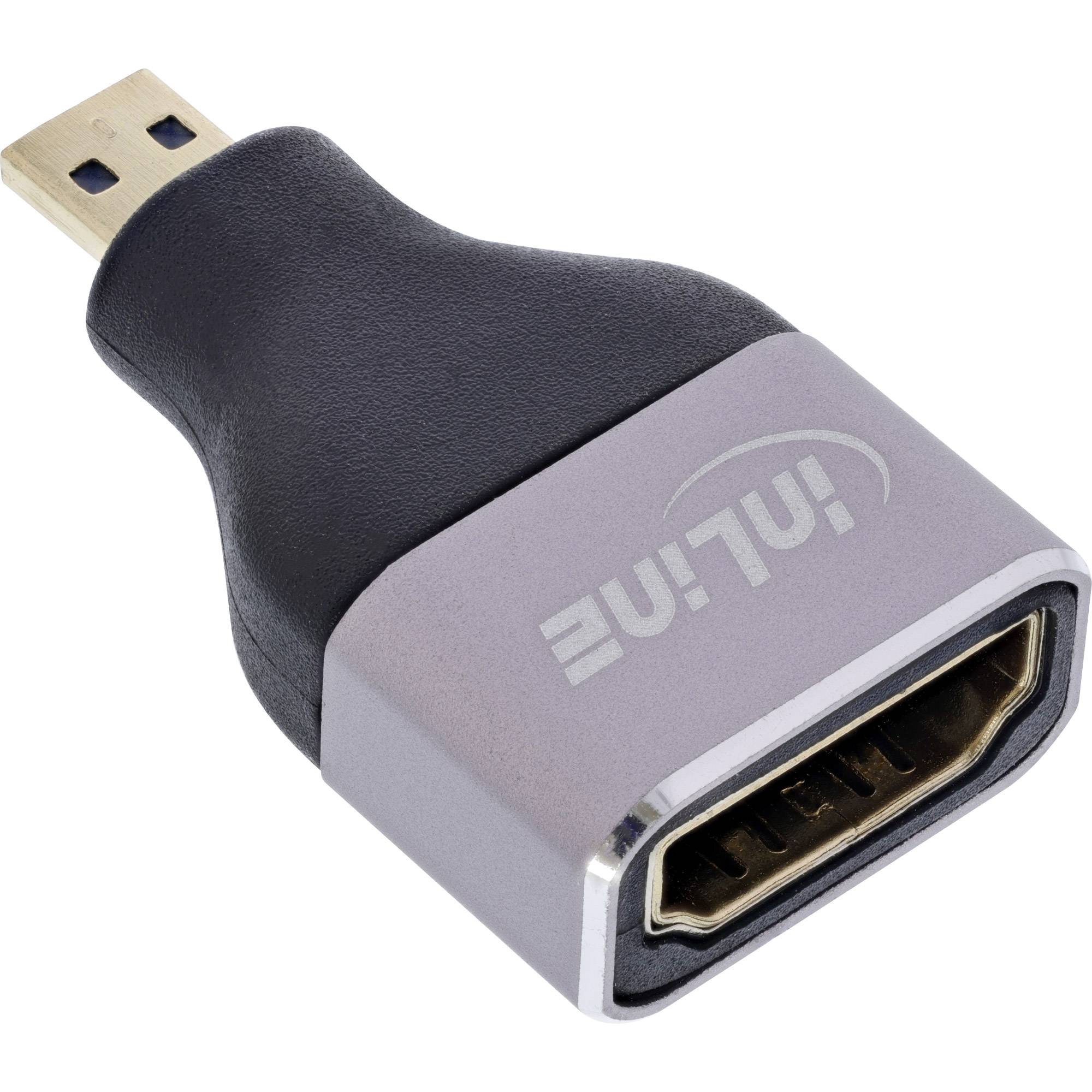 InLine® HDMI Adapter, HDMI A Buchse / Micro HDMI D Stecker, 8K UHD-0