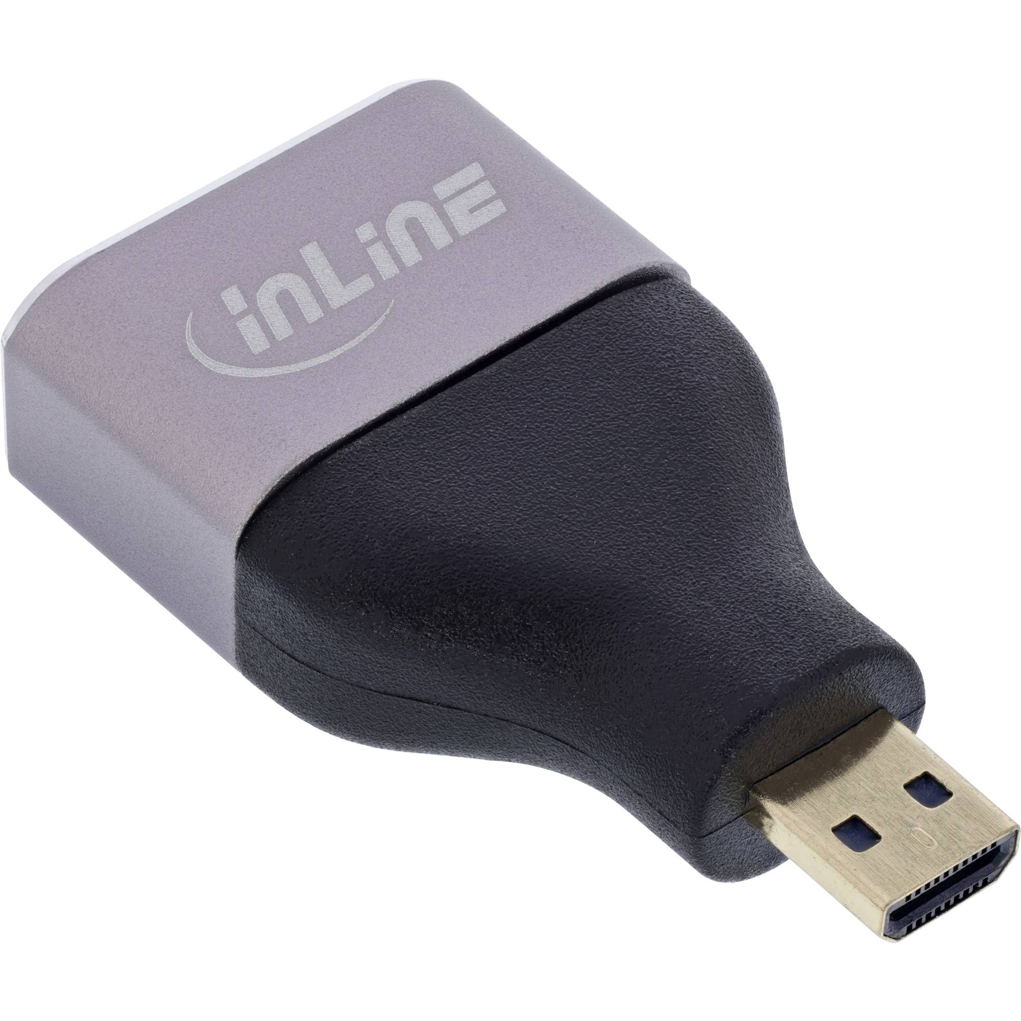 InLine® HDMI Adapter, HDMI A Buchse / Micro HDMI D Stecker, 8K UHD-1