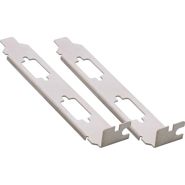 INLINE - Slotblech zur Befestigung von 2x 9pol. Sub D St. oder Bu. 2er Pack