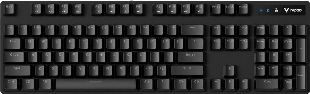 Kabellose mechanische Gaming Tastatur V500PRO 2.4 Schwarz QWERTZ - Tastatur-0