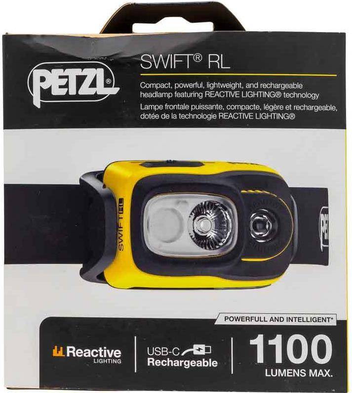 Petzl E810AB00 SWIFT RL Stirnlampe schwarz/gelb (E810AB00)-0