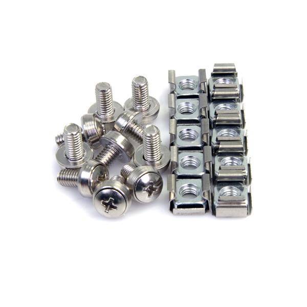 StarTech.com M6-Montageschrauben und Käfigmuttern für Serverschrank / Rack - 100-0