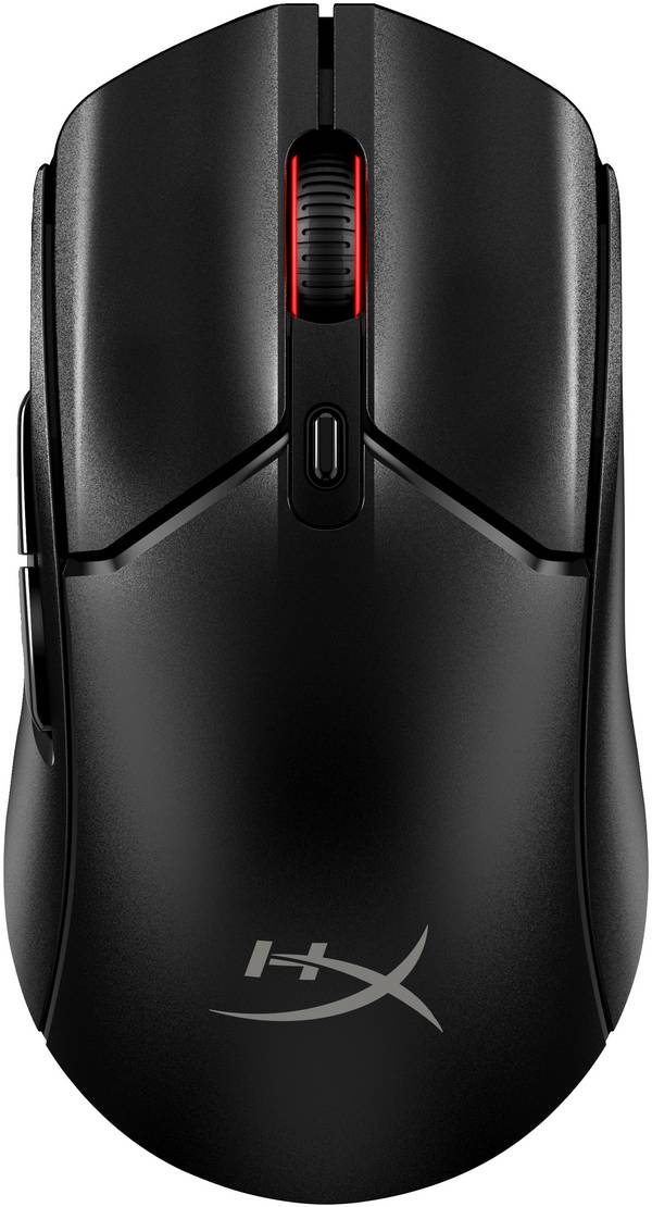 HP HyperX Pulsefire Haste 2 - Maus - optisch - 6 Tasten - kabellos, kabelgebunden - 2.4 GHz, Bluetoo