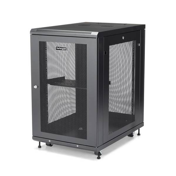 StarTech.com RK1833BKM Serverschrank (18HE, 78cm tiefes Gehäuse, Netzwerk Server