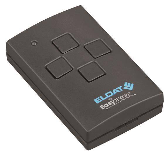 ELDAT Minihandsender RT30E5004-01-22K 4-Kanal tiefschwarz RAL9005 Install.Baumaterial KNX-0
