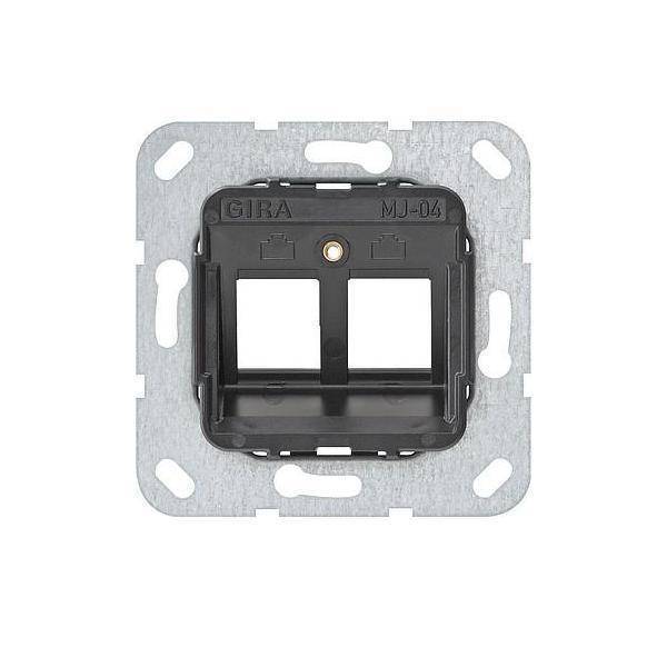 GIRA 560400 Modular Jack MJ-04 2fach Tragring Install.Baumaterial Schaltermat/Geb.Steu Schalter