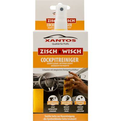 XANTOS Zisch&Wisch - Cockpitreiniger im Reinigungstuch 40ml Multimedia-Technik KFZ Zubehör Kabel-0