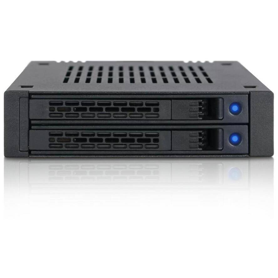 We-Ra. IcyDock 2x6,3cm SAS/SATA HDD&SSD Multimedia-Technik Festplattenwechselr.-0