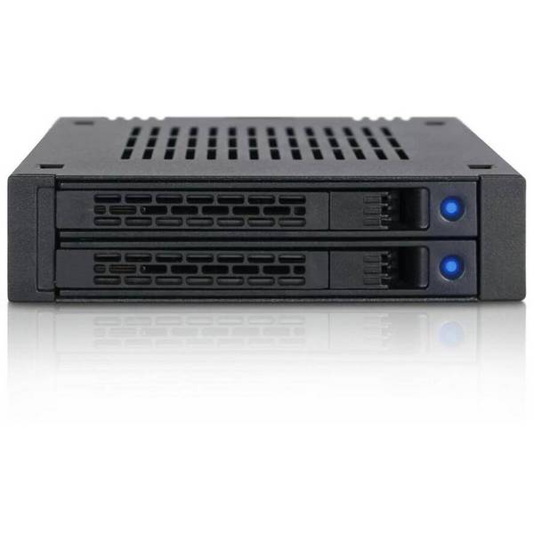 We-Ra. IcyDock 2x6,3cm SAS/SATA HDD&SSD Multimedia-Technik Festplattenwechselr.