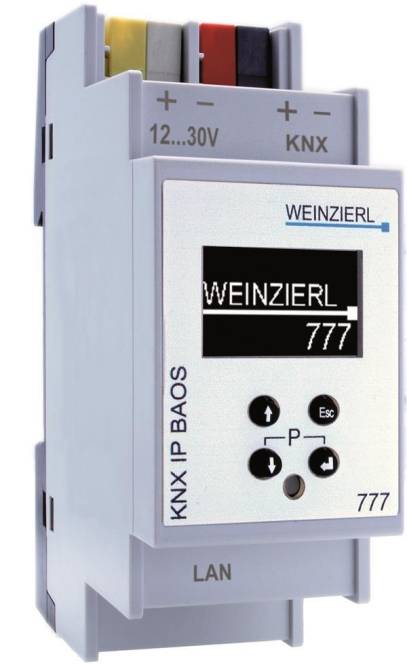 Weinzierl KNX IP BAOS 777 5193 Tunneling+Object Server 2000 Datenpunkte Install.Baumaterial KNX-0