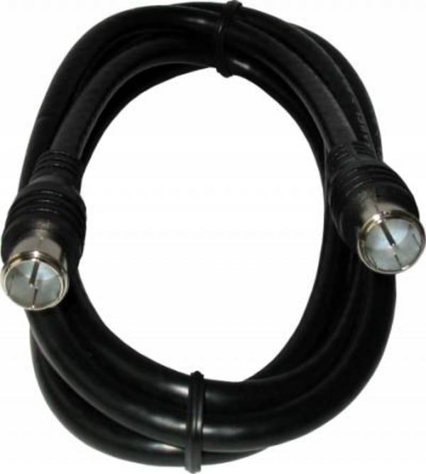 KREI F-Quick Anschlusskabel F75Q/2,5-112 >90DB 2,5m Digitaltauglich sw Install.Baumaterial Antennen