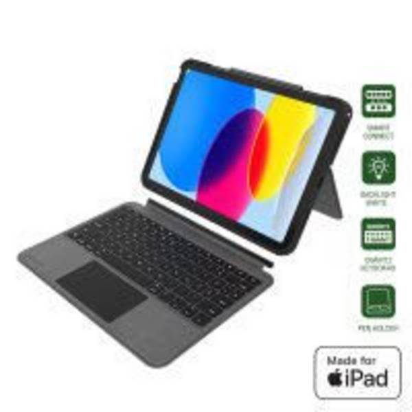 Tastatur Case 2in1 Solid Smart Connect für Apple iPad 10. Gen.