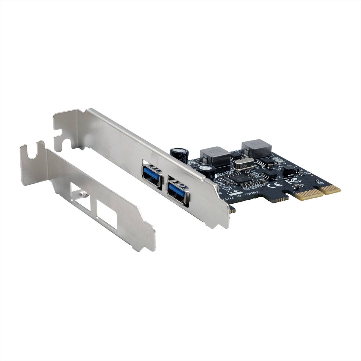 EXSYS EX-11192 2-Port USB 3.2 Gen 1 PCIe Karte mit Self Power-0