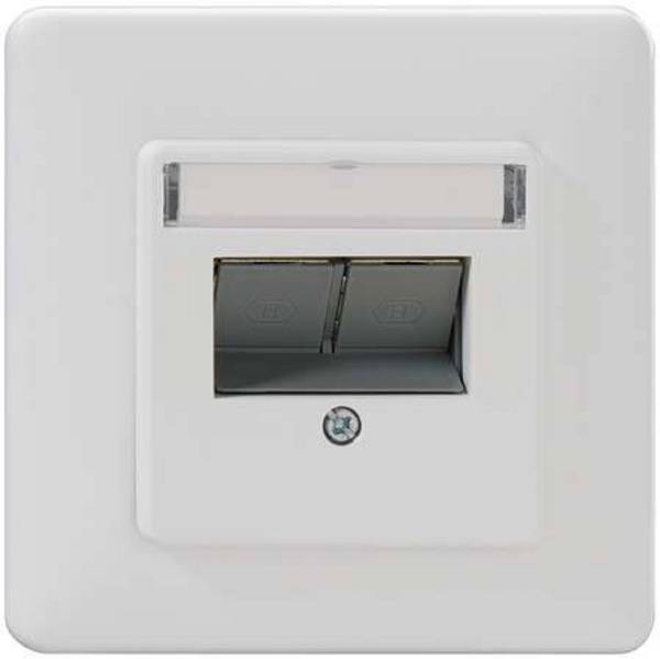 RB Cat.6A ISO-Anschlussdose modular UM-Cat.6A iso-MD 2 Up rw Install.Baumaterial Netzw.Telekomm