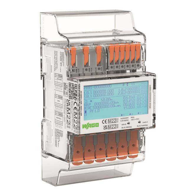 WAGO - Energieverbrauchszähler 65A 3x230/400V 50Hz MID 4PU-0