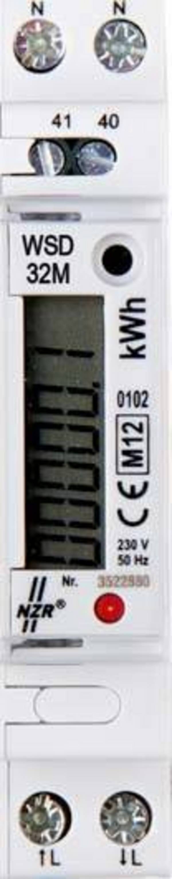 NZR Wechselstromzähler EcoCount WSD 32 230V S0 MID 0,25-5(32)A 30220116 Install.Baumaterial
